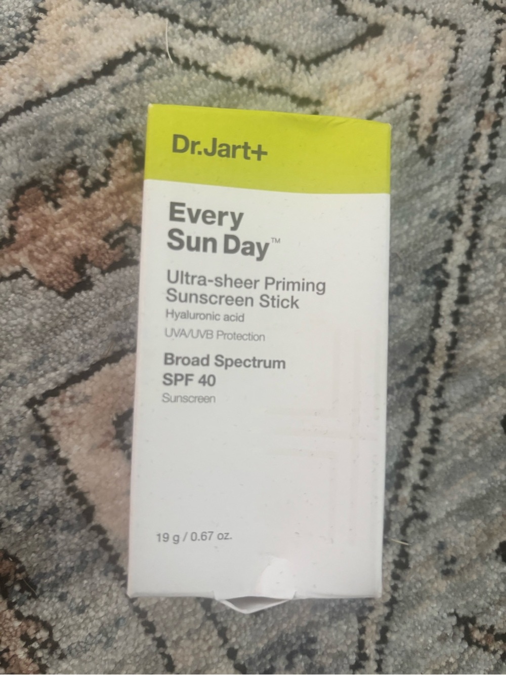 Dr Jart + Every Sun Day Ultra Sheer Priming Sunscreen Stick SPF 40 19g/0.67oz